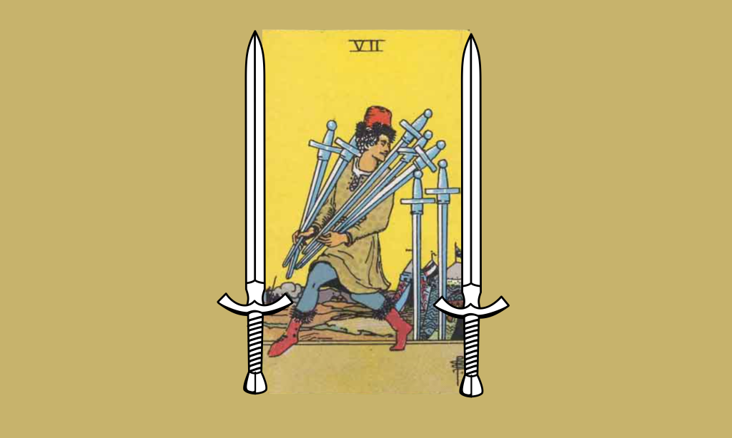 The 7 Of Swords Tarot Card Meanings Interpretations And Significance Coventum 4314