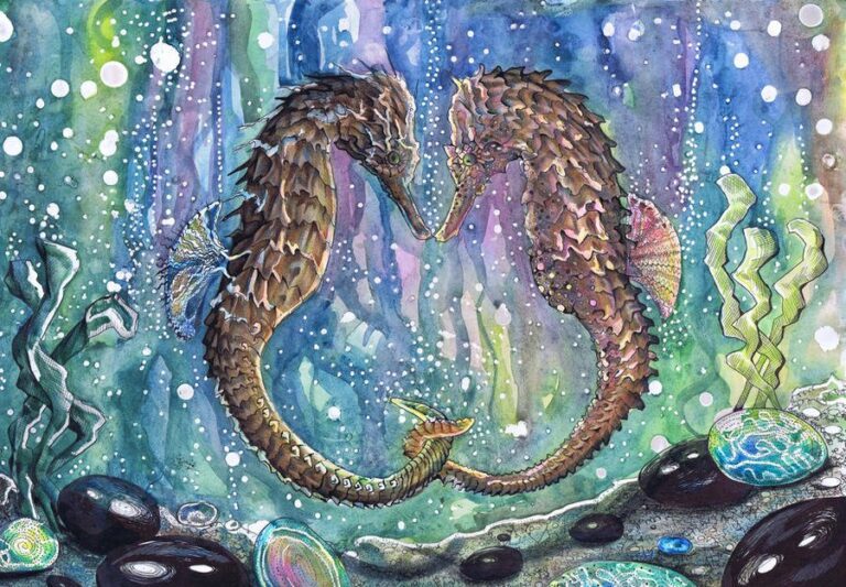 Underwater Valentines: Dive into Seahorse Symbol