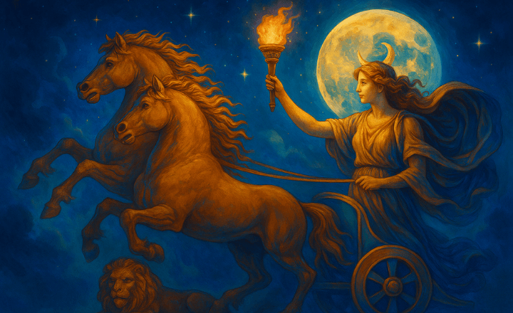 Selene: The Moon Goddess with a Love for Night
